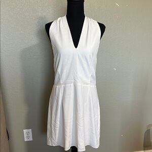 Abercrombie & Fitch Elegant Off White Halter Dress